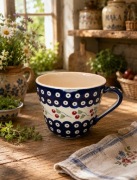 Kubek ceramiczny Bolesławiec duży 600 ml ceramika Bolesławiec