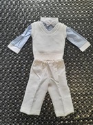 Elegancki komplet chlopiecy na chrzest - nowy r. 80