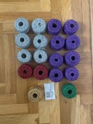 SZNUREK 2,5 mm GRUBY KORDONEK METALIZOWANY RÓŻNE KOLORY