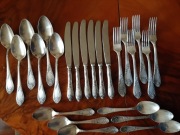 Sztućce - stare radzieckie (ukraińskie) - srebro niklowe