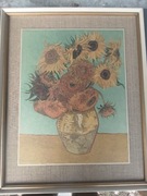 Reprodukcja obrazu Van Gogha "Słoneczniki", 1971 rok