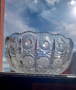 Piękna, misa, kryształowa PRL. 