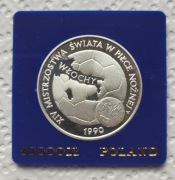 Moneta 20000 zł 1989r. Mistrzostwa Świata Włochy, mapka