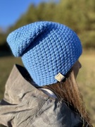 CZAPKA HANDMADE wykonana na szydełku Tkane Sploty 