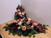 Stroik na grób, kompozycja na cmentarz, wiązanka z wazonem , zestaw . ST42k