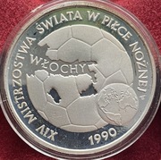 20 000 zł 1989 XIV Mistrzostwa w piłce nożnej Włochy   Ag 750 