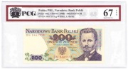 200 złotych 1986 seria DN grading PCG 67 EPQ