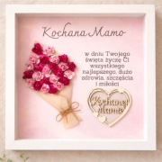 Bukiet 3D - prezent na DZIEŃ MAMY | ramka GRATIS