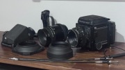 Mamiya RB67 Pro S+ 127mm + 180mm + pryzmat + dodatki Bogaty zestaw