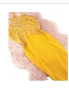 MIDI OŁÓWKOWA KORONKOWA SUKIENKA WIECZOROWA 42 XL