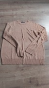 Sweter Primark, jasno brązowy stójka - rozm. XL, stan b. dobry