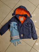 kurtka ciepła dziecięca z kapturem polar zimowa ocieplana  GRATIS