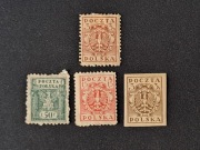 ZNACZKI POLSKIE 1919 rok 4 sztuki