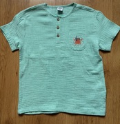 Koszulka muślinowa miętowa bawełniana