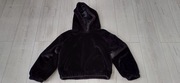 BLUZA MISIOWA PLUSZOWA 10-11L 146 CZARNA OCIEPLANA KAPTUR DZIEWCZĘCA