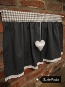 zazdrostka kratka, grafit,serduszko koronka