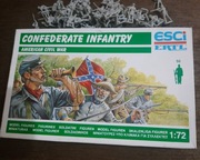 FIGURKI Z OKRESU WOJNY SECESYJNEJ- PIECHOTA  KONFEDERACJI  skala 1/72 