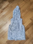 Futerko bezrękawnik dla dziewczynki 134 szare (8)