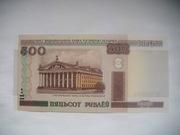 BANKNOT BIAŁORUŚ  500 Rubli  2000 r.  UNC