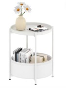 Stolik metalowy z koszem nocny, taras loft / boho / glamour