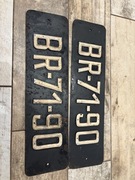 Tablice rejestracyjne PRL kolekcjonerskie