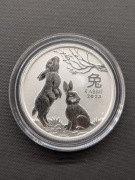 Lunar III rok królika 2oz srebrna moneta 