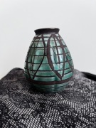 Mały wazon / Wazonik z ceramiki Niemcy Strehla VINTAGE 