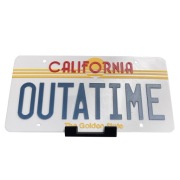 OUTATIME – tablica rejestracyjna Powrót do Przyszłości – dekoracja 3D