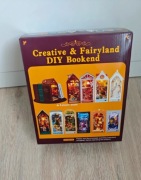 DIY Book Nook Kit 3D puzzle Drewniane Miniaturowy Dom z LED