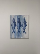 Obraz na płótnie - Blue Trinity 