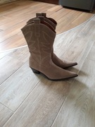 LATO IDEALNE TAMARIS BOTKI KOWBOJKI SKÓRA