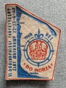 Naszywka 6 Ogólnopolski Zlot Motorowy 1968r "Do Morza" -duża LWP