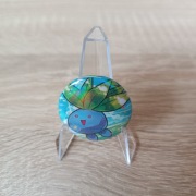 Holograficzna Przypinka HOLO handmade Pokémon Oddish 32 mm