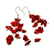 Fiolekart - Kolczyki, biżuteria artystyczna  - KORAL