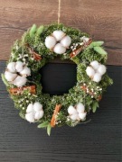 Wianek świąteczny z żywej jodły Nobilis