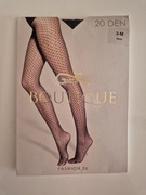 Gatta rajstopy czarne wzorzyste łuska romb Boutique