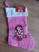 Nowa świąteczna duża skarpeta Myszka Minnie różowa dla dziewczynki prezenty