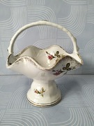 Porcelanowy koszyk złota róża 
