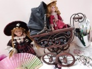 Zabytkowy wózek dla lalek. Stan jak na zdjęciu.