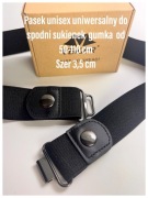 Elastyczny niewidoczny gumowy pasek do dżinsów