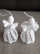 ANIOŁKI SZYDEŁKOWE RĘCZNIE ROBIONE 2 szt (6)