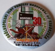 Buton PTTK pamiątkowy Hopehill 30 lat