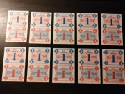 1 bilet towarowy, 1 kartka na cukier PRL 1976 31 Grudnia 