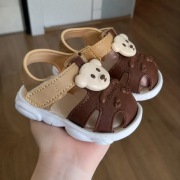 Dziecięce sandałki z misiem – lekkie buty letnie, rozmiar 15 wkładka 12 cm