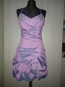 Elegancka sukienka z tafty z kamykami rozmiar 36/38