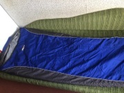 Śpiwór Vango Planet 150 niebieski, namiot