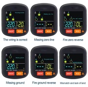 Cyfrowy tester gniazd napięcia, gniazdek sieciowych 