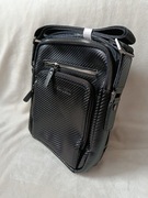 Męska torba listonoszka na ramię czarna Bison Denim