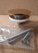 Korek do umywalki klik klak złoty