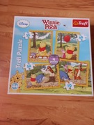 .Puzzle Kubuś Puchatek 4 in1 wiek 4+ NOWE